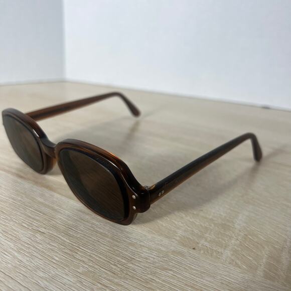 Vintage Romco 4 1/2 - 5 3/4 RO 48-20 Eyeglasses READ DESC FRAMES ONLY Brown - Picture 12 of 14